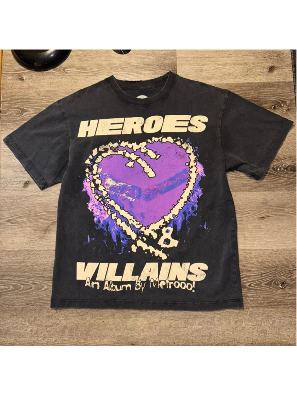 Metro Boomin Heroes & Villains Graphic T-Shirt Size L All Over Print
